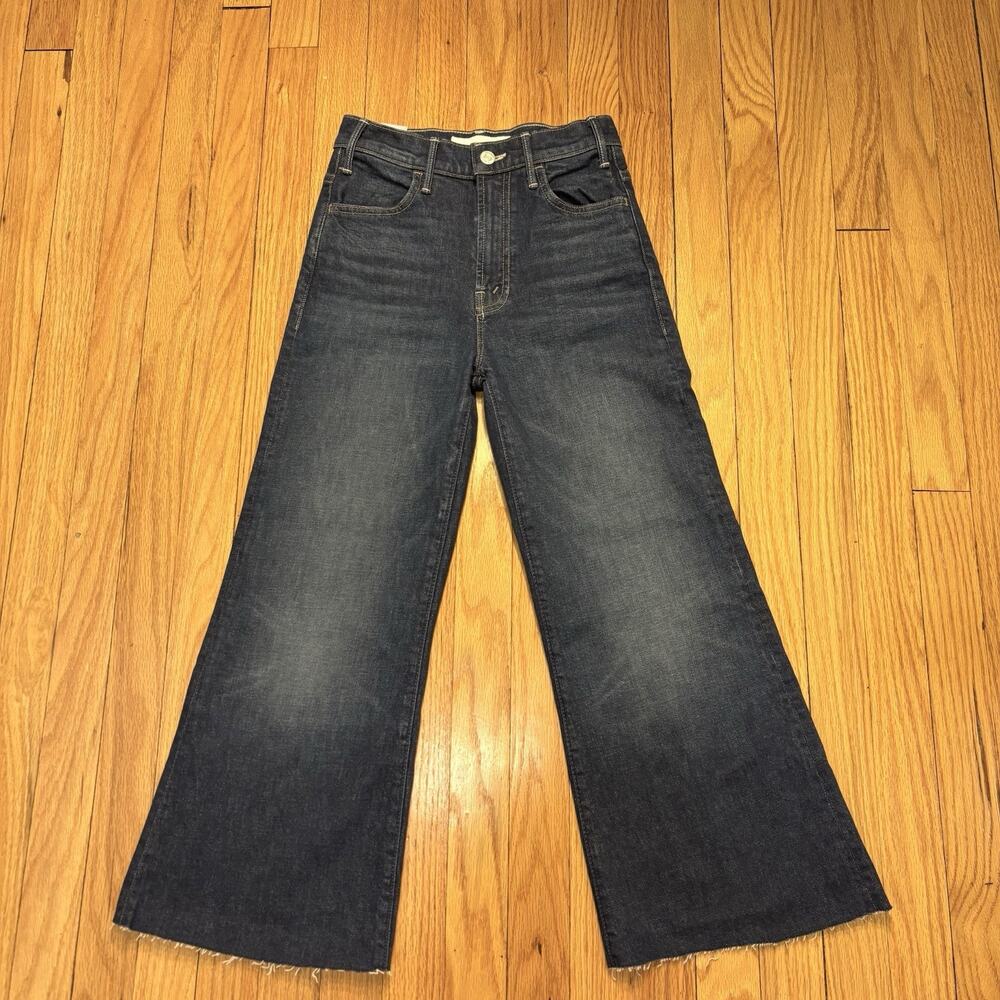Mother Superior Sz 25 Jeans Lil Hustler Roller Sneak Cuff Frayed Kicks And Riffs